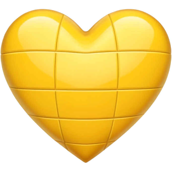 yellow heart with a checkered pattern emoji