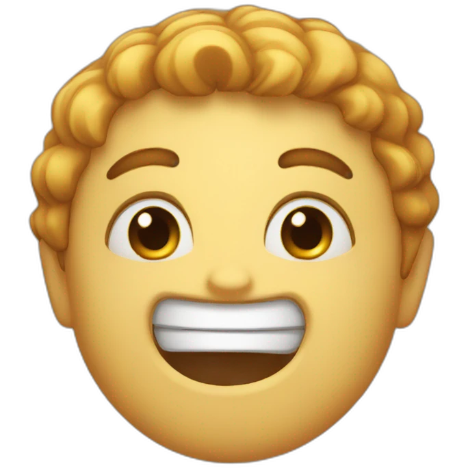 Awkward smile emoji