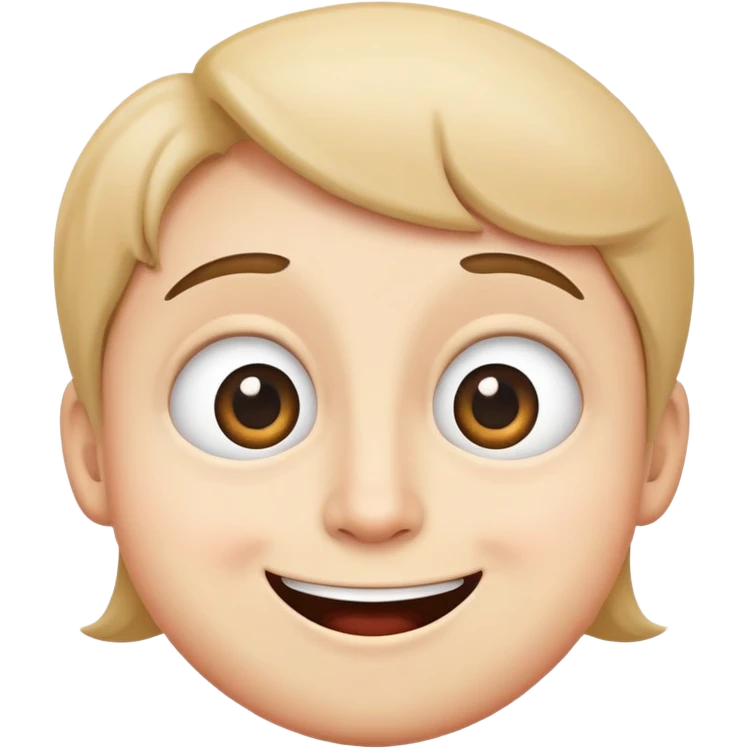 Silly face looking high emoji