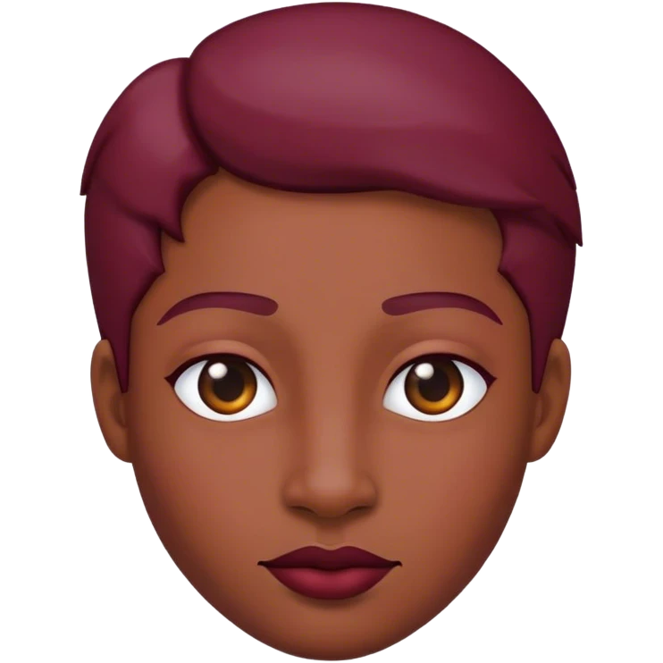 Burgundy color is magic emoji