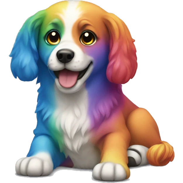 Rainbow dogs emoji