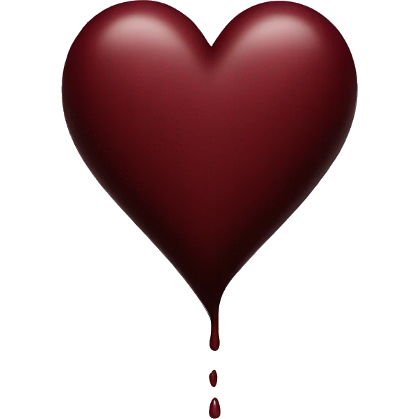 dark red heart  emoji