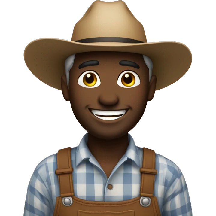 happy farmer emoji