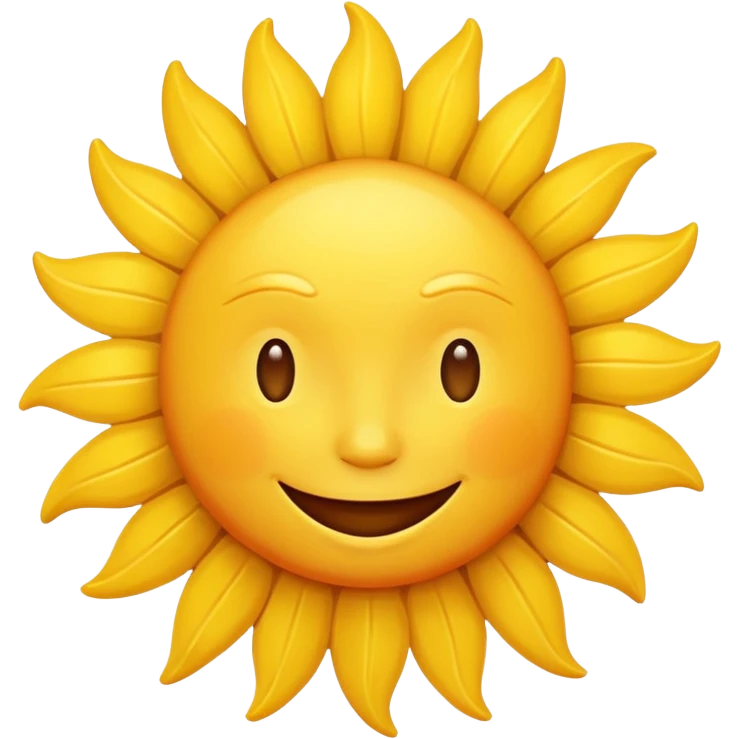 smiling sun emoji emoji