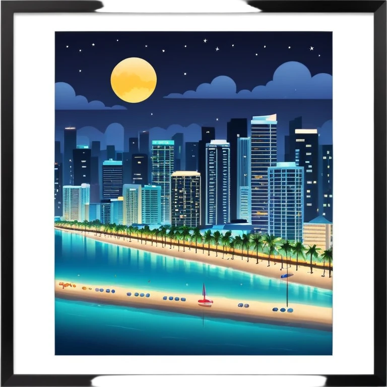 miami night emoji
