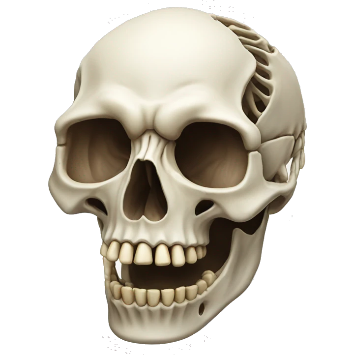 Hyper realistic rat skeleton  emoji