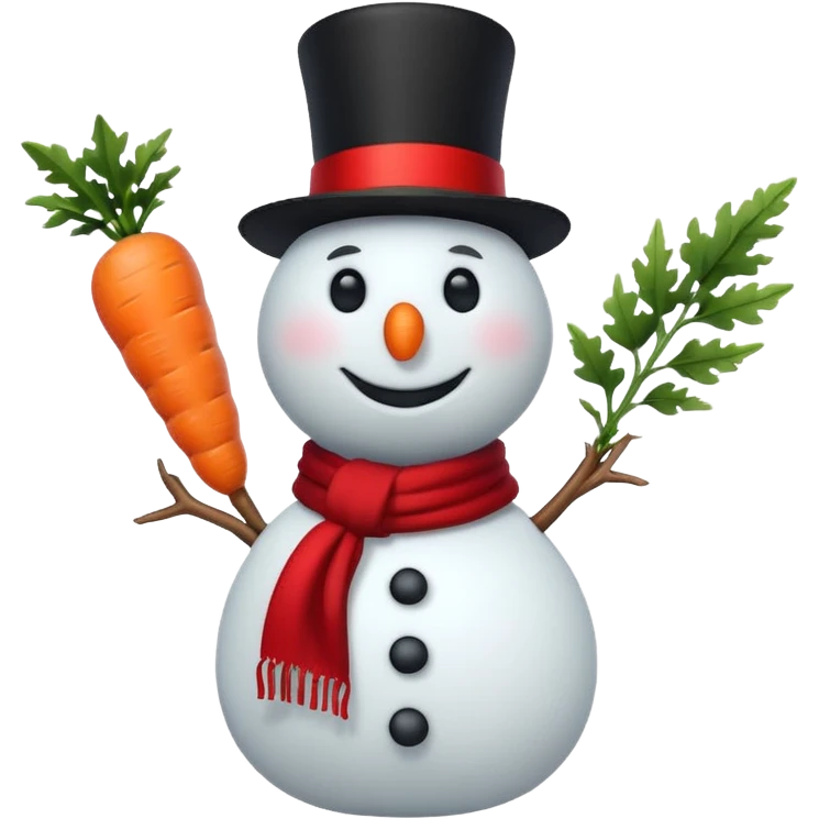 Cute snowman full body with legs and all emoji