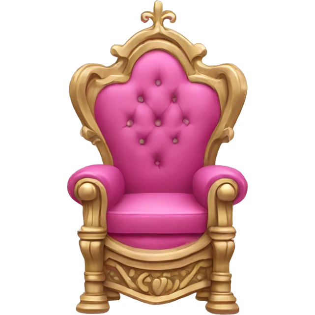Pink royal throne  emoji