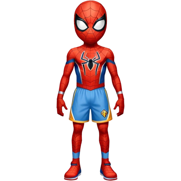 Spider-Man with Denver Nuggets shorts emoji