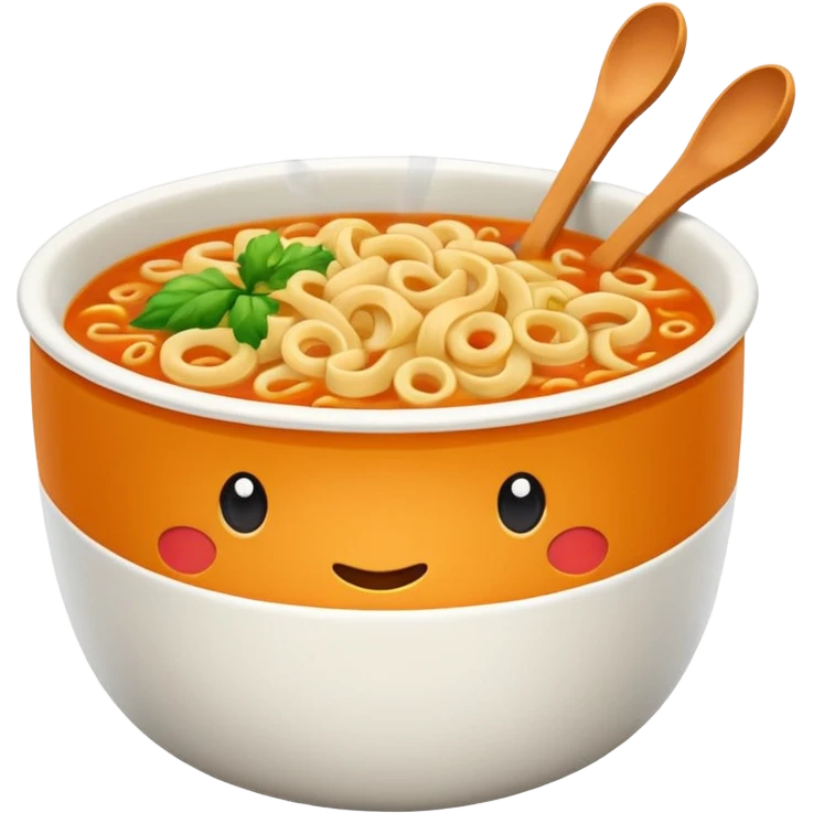 Vasos de sopa instantánea Marchan  emoji