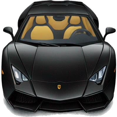 Black lamborgini emoji