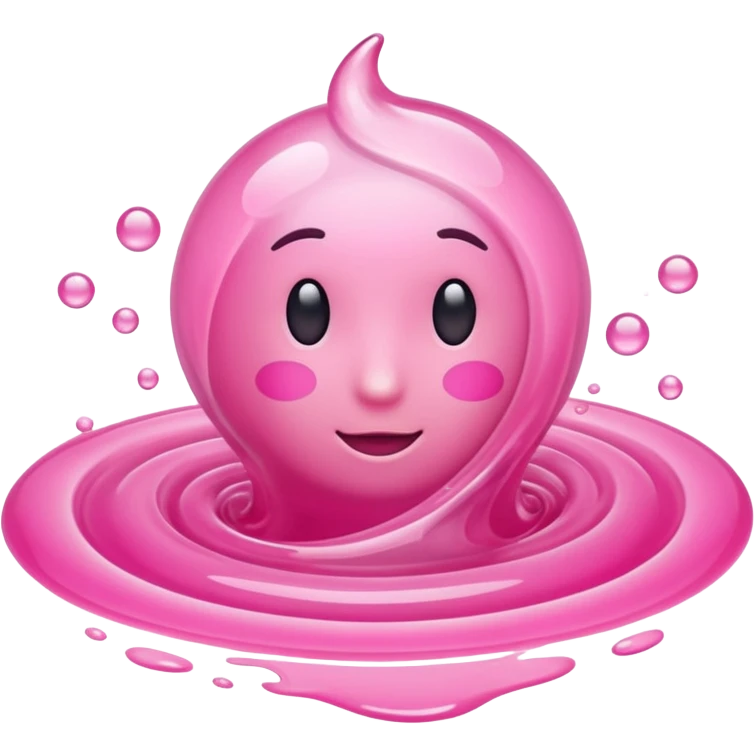 Pink liquid toulet emoji