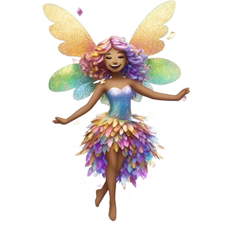 Confetti fairy emoji