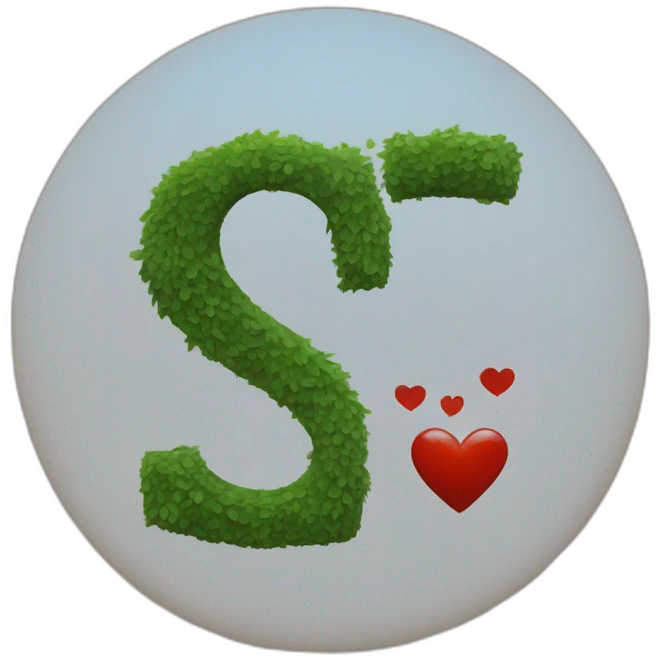 Corazón con 2 letras "s" en el centro emoji