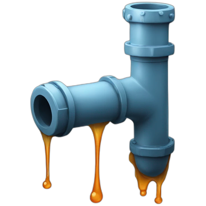Pipe Water leak drip emoji