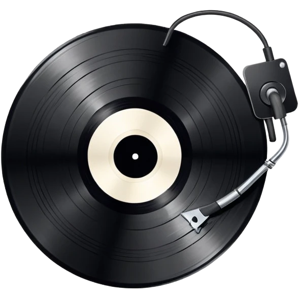 A broken record emoji