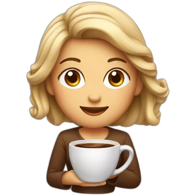 womens coffee emoji