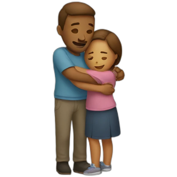 Couple hugging each other emoji