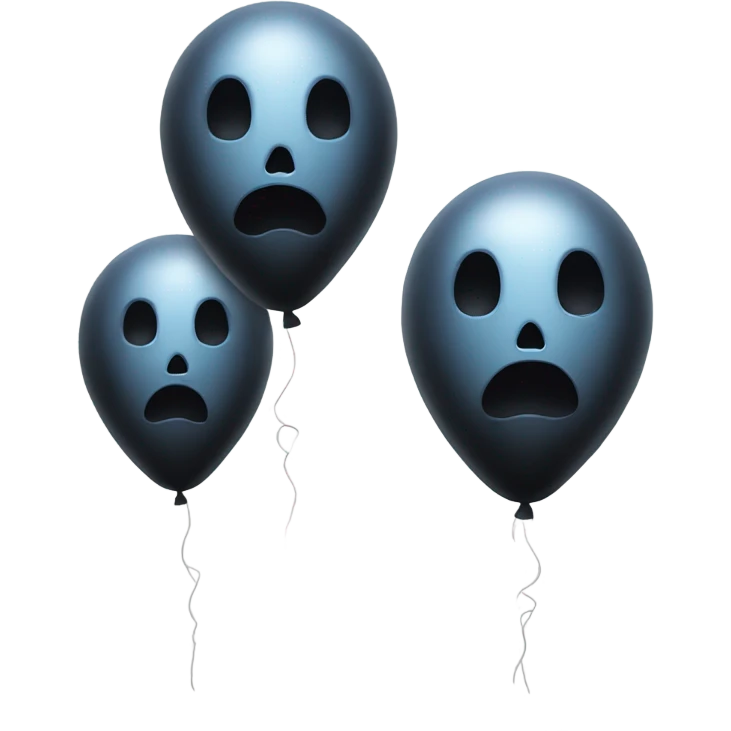 Spooky balloons emoji