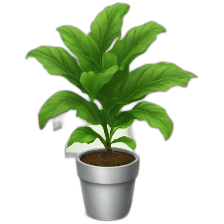 Office with a Little plant on up  emoji