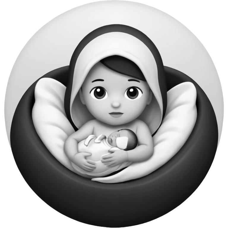 Newborn B&W Photoshoot emoji
