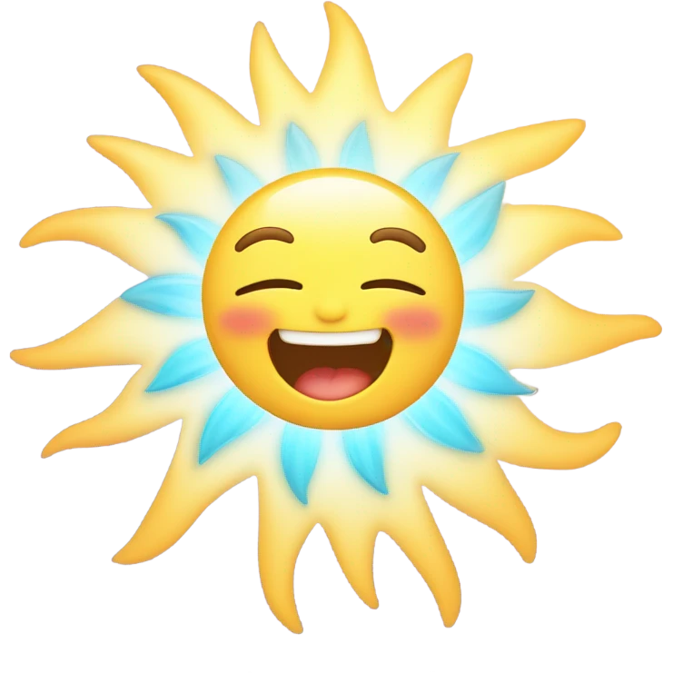 Cute aesthetic sun  emoji