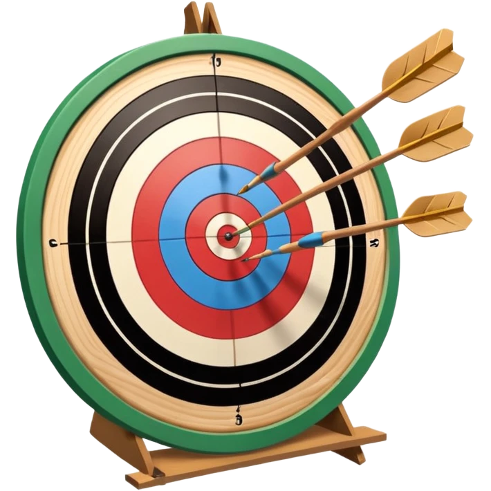 Archery board with arrows emoji
