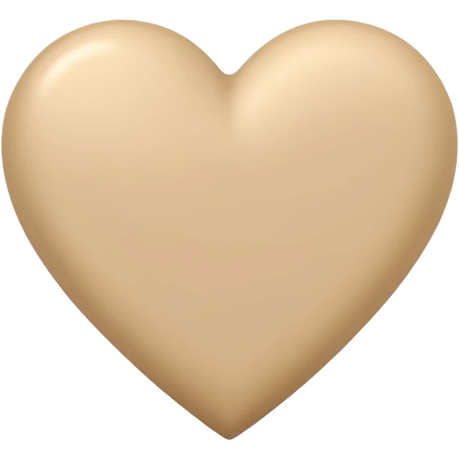 Corazon beige emoji