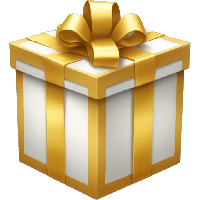 Golden Giftbox. emoji