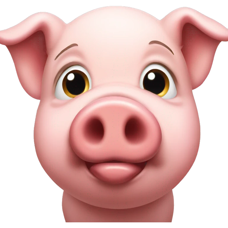 Pig giving a kiss emoji