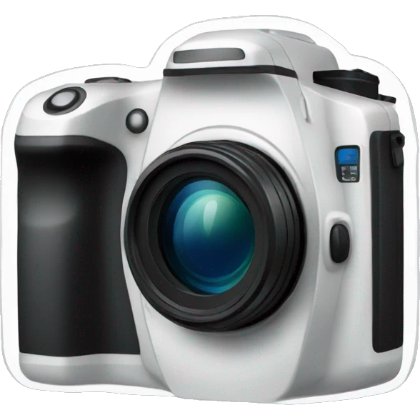 a digital camera with a big objective emoji