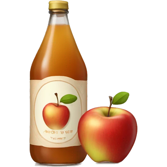 a bottle of apple cider emoji