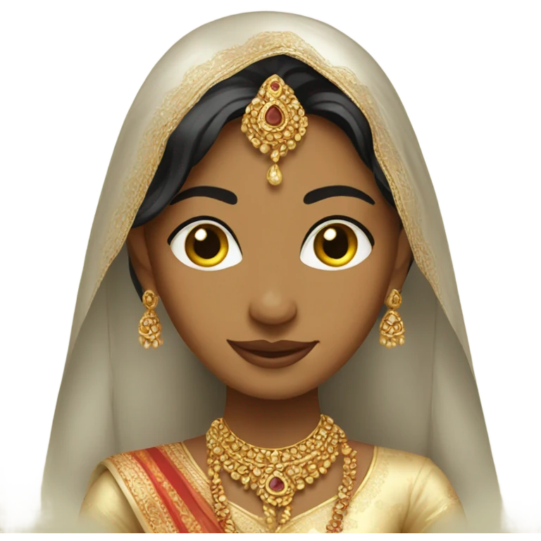 Indian bride girl emoji