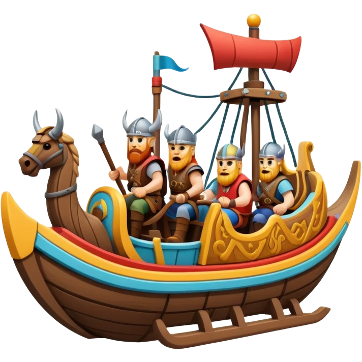Amusement park Viking ride emoji