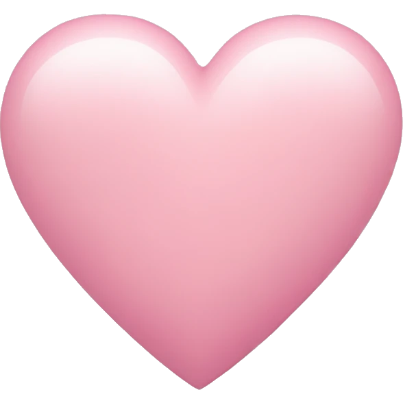 Pastel pink heart emoji