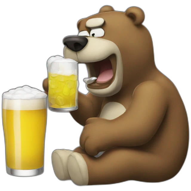 Homer-drink-bear emoji