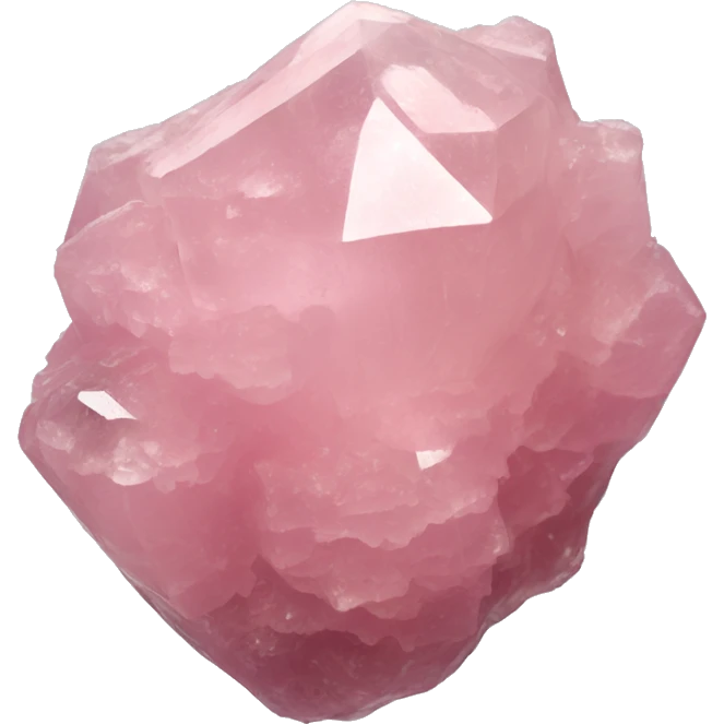 Rose quartz crystal cluster emoji