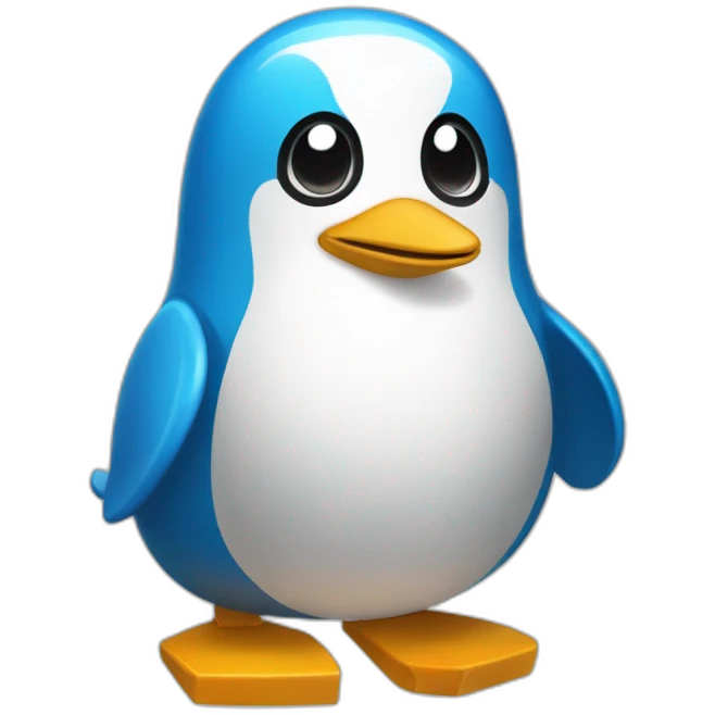 Un pingouin dans un vaisseaux spacial emoji