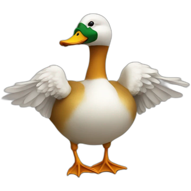 Canard doigt d'honneur emoji