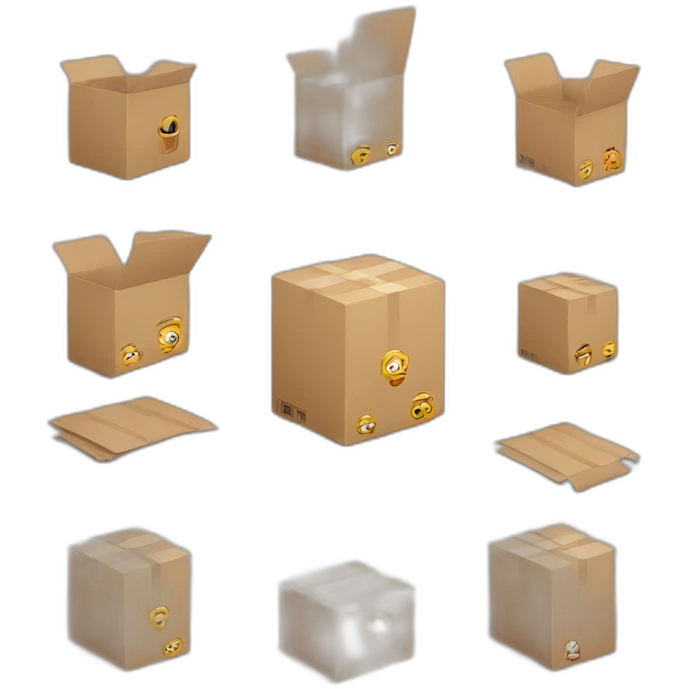 MNoving and packing emoji
