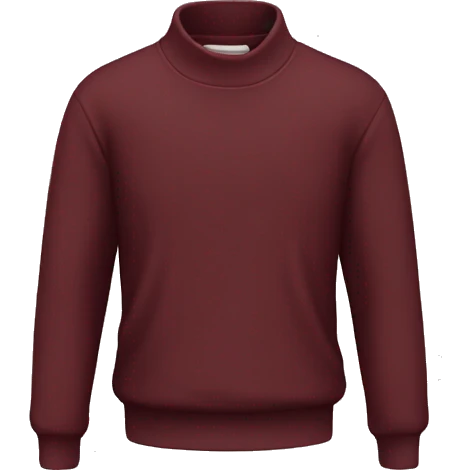 Elegant maroon sweat  emoji