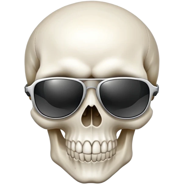 Skull with sunglasses  emoji