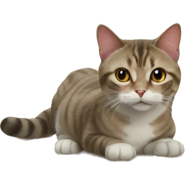 cat on wooden blurry floor emoji