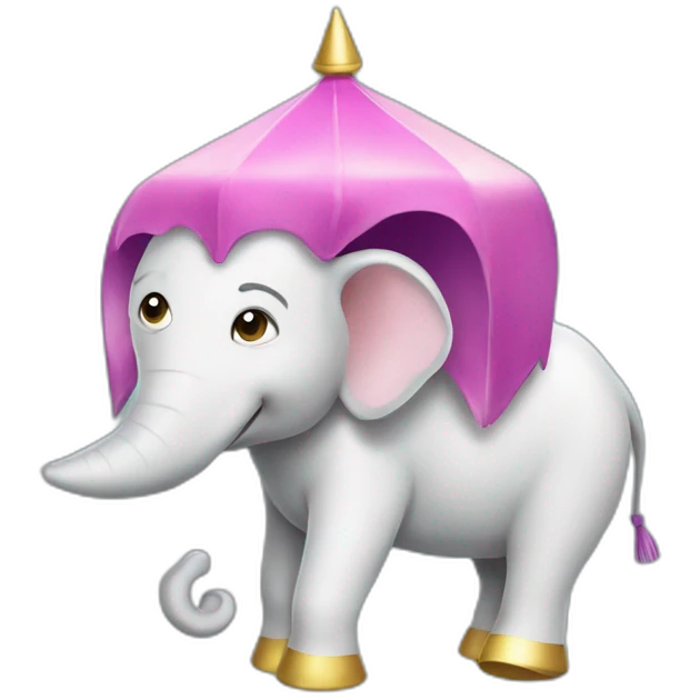 Licorne sur un elephant emoji