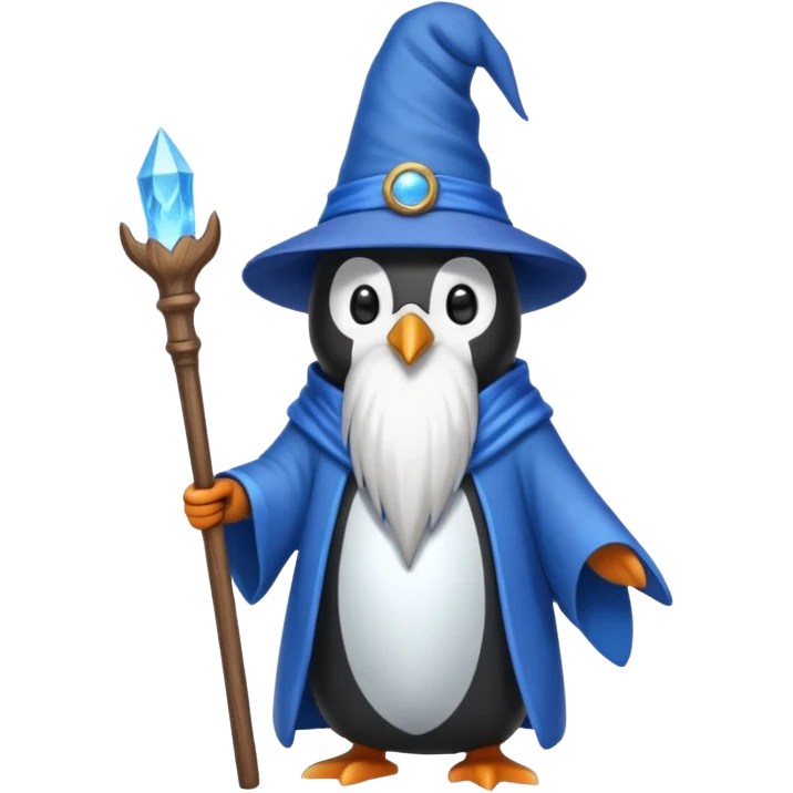 Penguin Wizard emoji