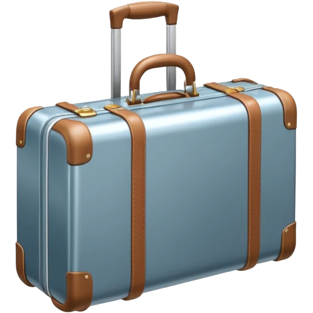 3D icon of a suitcase , accented with #FF3D00, representing taking paid leave. Minimal and modern. emoji