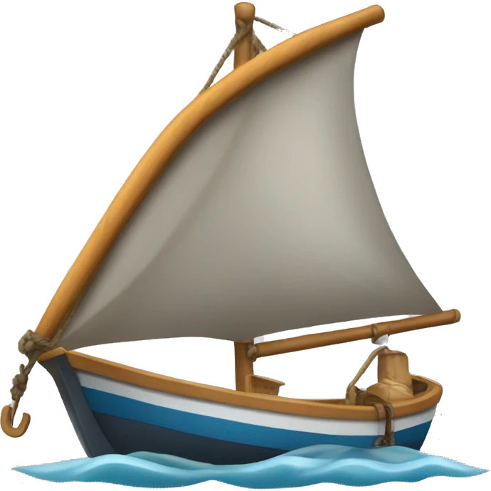 Barco a vela pescador emoji