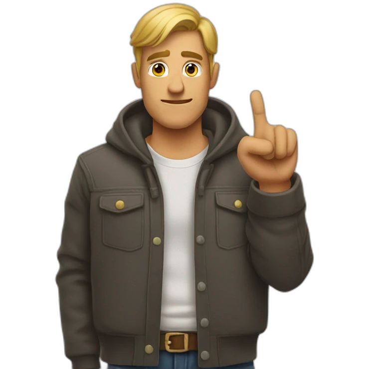 man thumb is down emoji