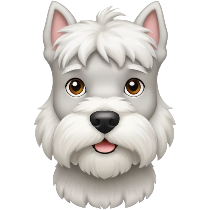 White schnauzer  emoji