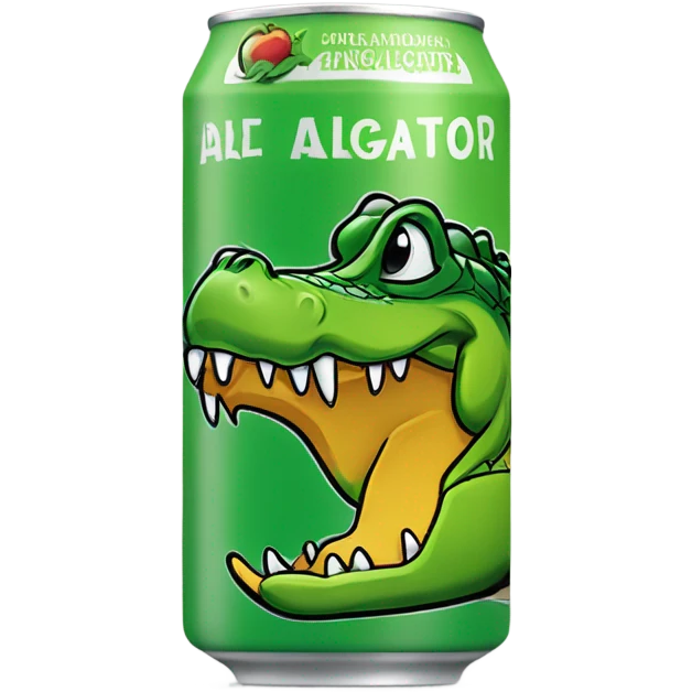 Apple Alligator Energy Drink can emoji